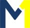 M1 Logo - Blue Letters - for Light Backgrounds